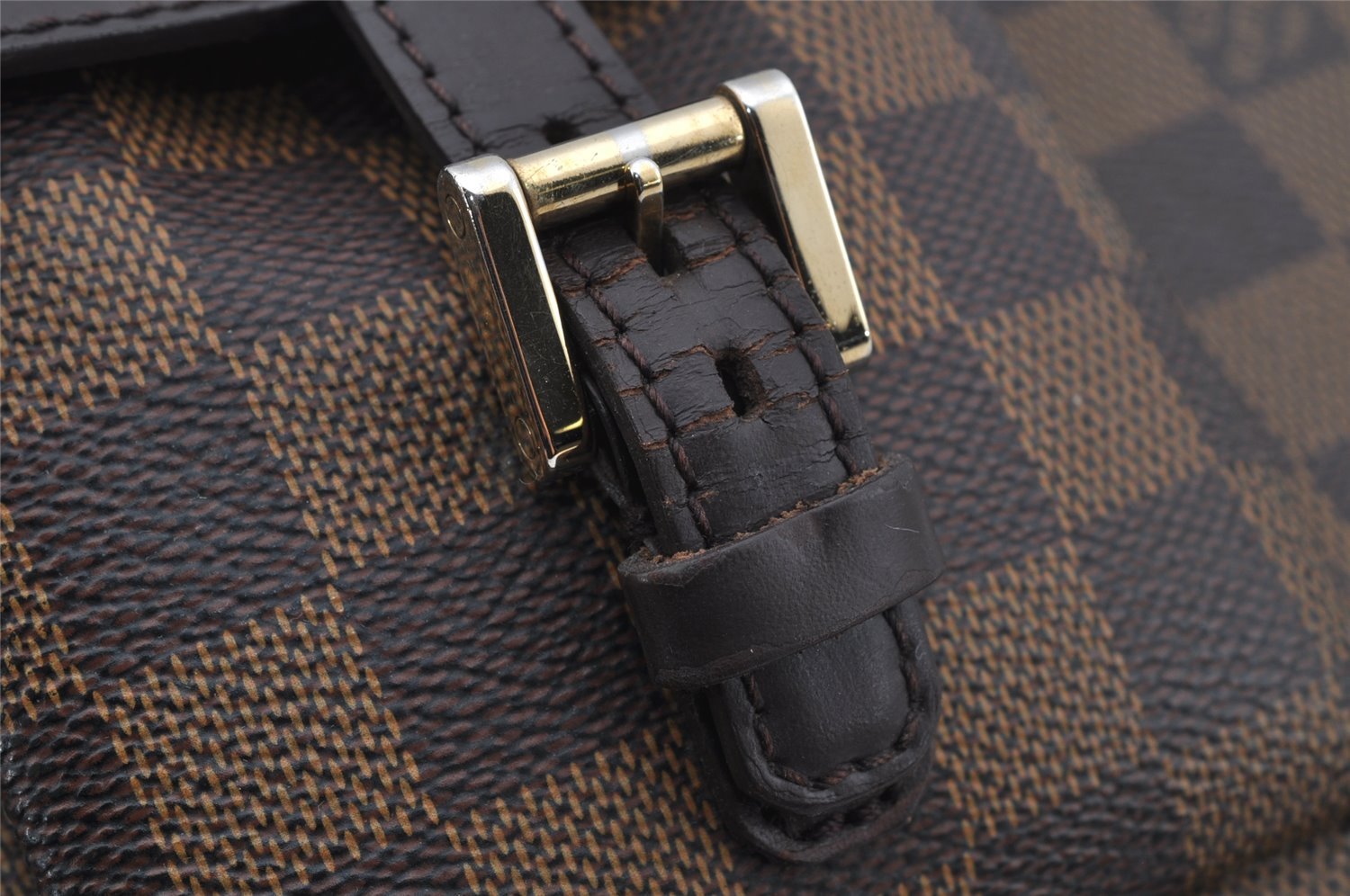 Authentic Louis Vuitton Damier Manosque PM Shoulder Tote Bag N51121 LV 5345J