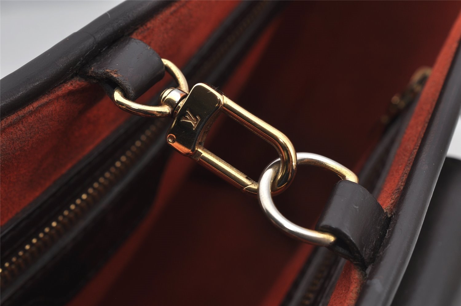 Authentic Louis Vuitton Damier Manosque PM Shoulder Tote Bag N51121 LV 5345J