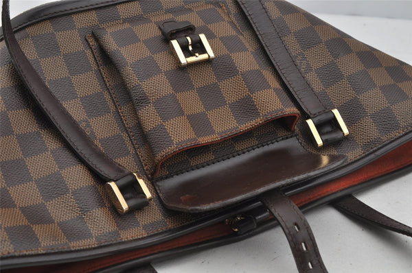 Authentic Louis Vuitton Damier Manosque PM Shoulder Tote Bag N51121 LV 5345J
