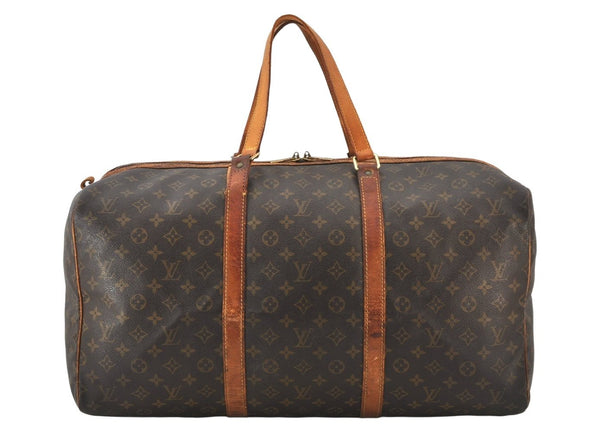 Authentic Louis Vuitton Monogram Sac Souple55 Hand Boston Bag M41622 LV 5345K