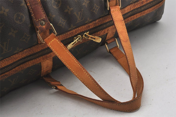 Authentic Louis Vuitton Monogram Sac Souple55 Hand Boston Bag M41622 LV 5345K