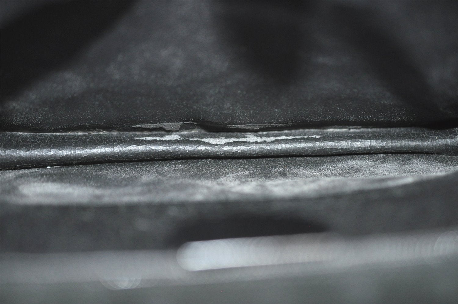 Authentic GUCCI Vintage Horsebit Shoulder Bag Purse Leather Black 5346I