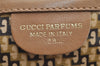 Authentic GUCCI Web Sherry Line Clutch Hand Bag Purse Suede Leather Brown 5347I