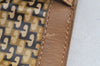 Authentic GUCCI Web Sherry Line Clutch Hand Bag Purse Suede Leather Brown 5347I