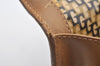 Authentic GUCCI Web Sherry Line Clutch Hand Bag Purse Suede Leather Brown 5347I