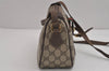 Authentic GUCCI Web Sherry Line Shoulder Bag GG PVC Leather Brown Junk 5350J
