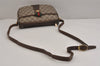 Authentic GUCCI Web Sherry Line Shoulder Bag GG PVC Leather Brown Junk 5350J