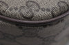 Authentic GUCCI Web Sherry Line Shoulder Bag GG PVC Leather Brown Junk 5350J