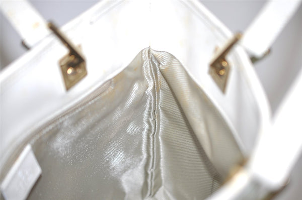 Authentic GUCCI Shoulder Tote Bag GG Canvas Leather 0021099 Light Blue 5352I