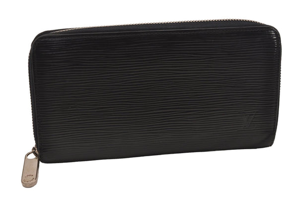 Authentic Louis Vuitton Epi Zippy Long Wallet Purse Black M60307 LV 5352J
