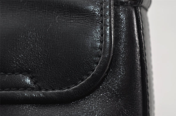 Authentic GUCCI Vintage Shoulder Bag Purse Leather Black 5353I