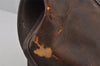Authentic HERMES Garden Party MM Shoulder Tote Bag PVC Leather Brown Junk 5353J