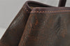 Authentic HERMES Garden Party MM Shoulder Tote Bag PVC Leather Brown Junk 5353J