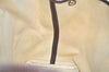 Authentic HERMES Garden Party MM Shoulder Tote Bag PVC Leather Brown Junk 5353J