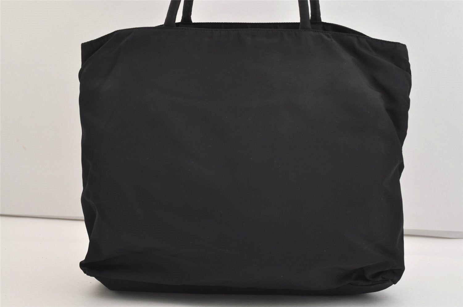 Authentic PRADA Vintage Nylon Tessuto Hand Bag Black Junk 5354J
