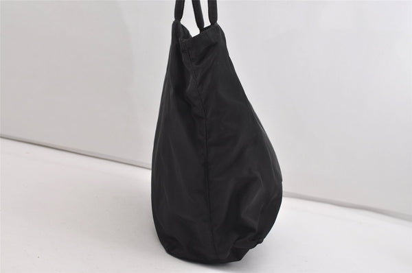 Authentic PRADA Vintage Nylon Tessuto Hand Bag Black Junk 5354J