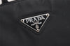 Authentic PRADA Vintage Nylon Tessuto Hand Bag Black Junk 5354J