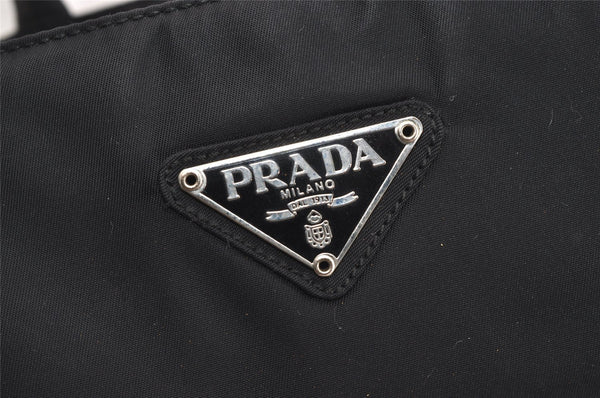 Authentic PRADA Vintage Nylon Tessuto Hand Bag Black Junk 5354J