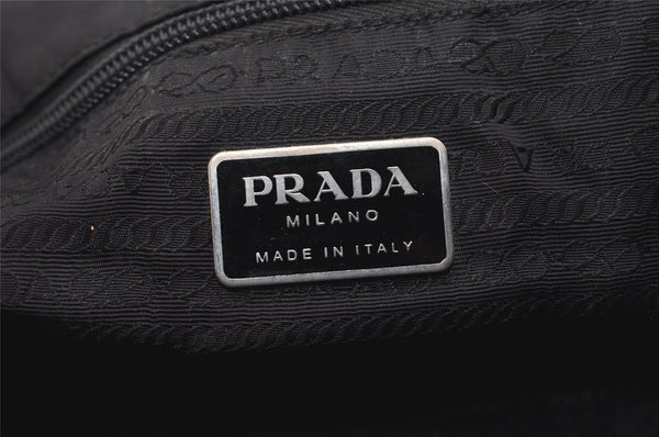 Authentic PRADA Vintage Nylon Tessuto Hand Bag Black Junk 5354J