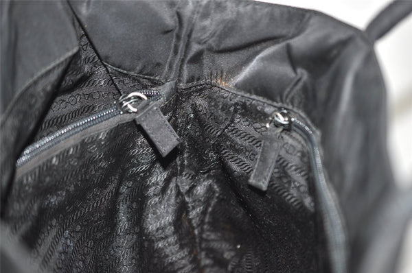Authentic PRADA Vintage Nylon Tessuto Hand Bag Black Junk 5354J