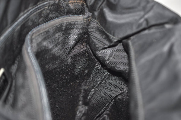 Authentic PRADA Vintage Nylon Tessuto Hand Bag Black Junk 5354J