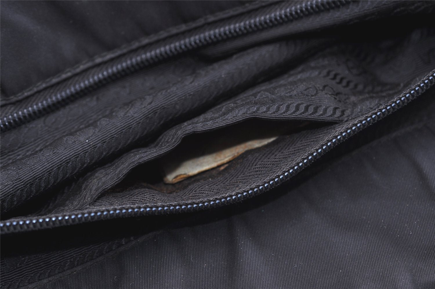 Authentic PRADA Vintage Nylon Tessuto Hand Bag Black Junk 5354J