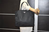 Authentic PRADA Vintage Nylon Tessuto Hand Bag Black Junk 5354J