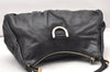 Auth GUCCI Guccissima Abbey Shoulder Hand Bag GG Leather 189833 Black Junk 5354K