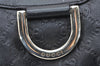 Auth GUCCI Guccissima Abbey Shoulder Hand Bag GG Leather 189833 Black Junk 5354K