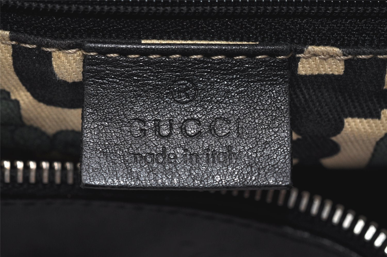 Auth GUCCI Guccissima Abbey Shoulder Hand Bag GG Leather 189833 Black Junk 5354K