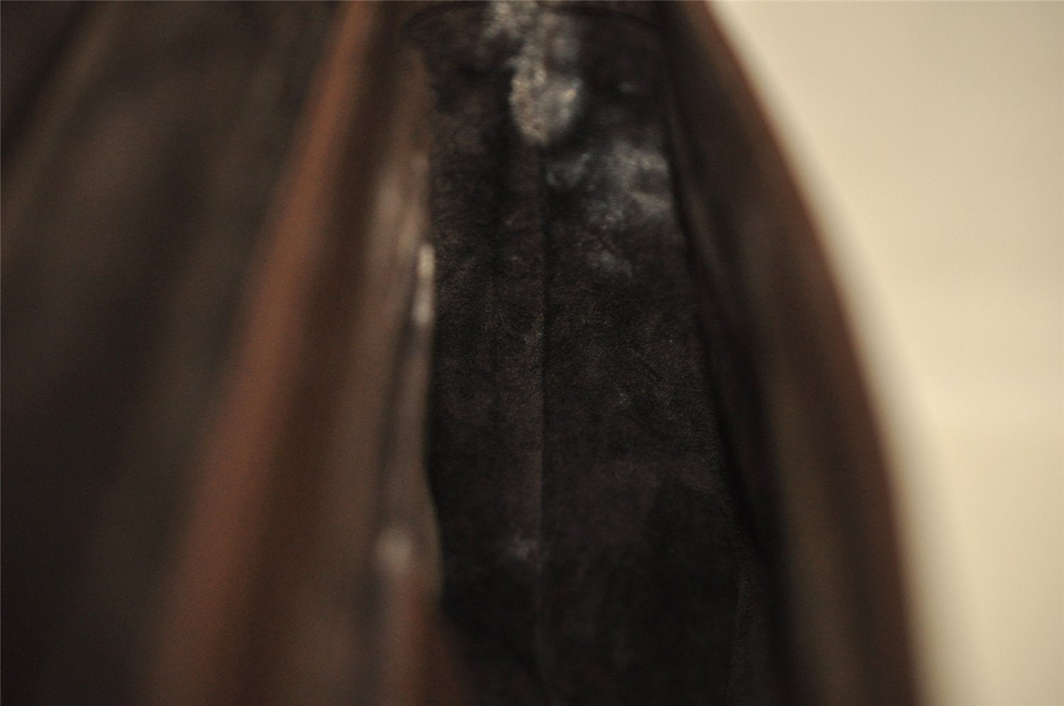 Authentic GUCCI Bamboo Vintage Hand Bag Purse Leather Brown 5355I