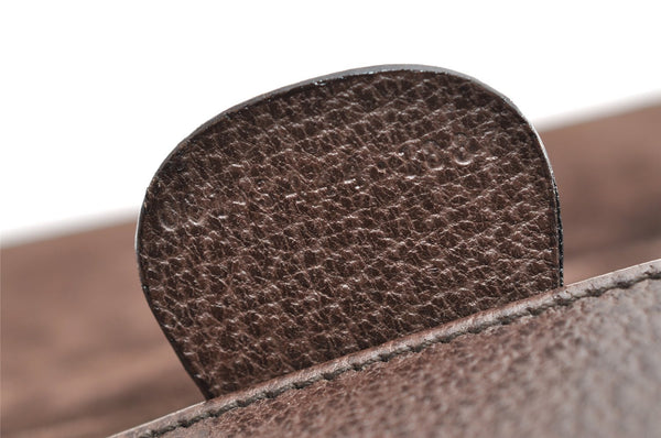 Authentic GUCCI Bamboo Vintage Hand Bag Purse Leather Brown 5355I