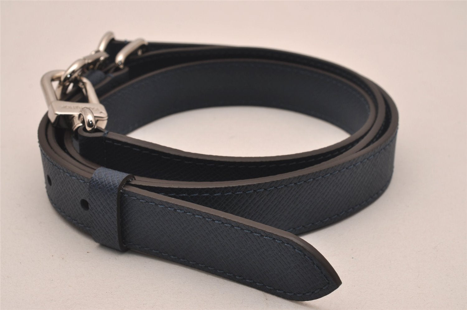 Authentic Louis Vuitton Leather Shoulder Strap Navy Blue 44.9-54.3