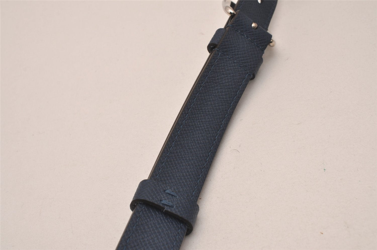 Authentic Louis Vuitton Leather Shoulder Strap Navy Blue 44.9-54.3