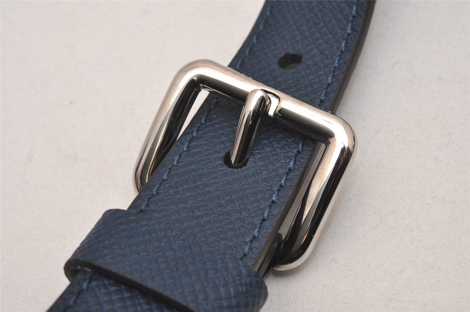 Authentic Louis Vuitton Leather Shoulder Strap Navy Blue 44.9-54.3