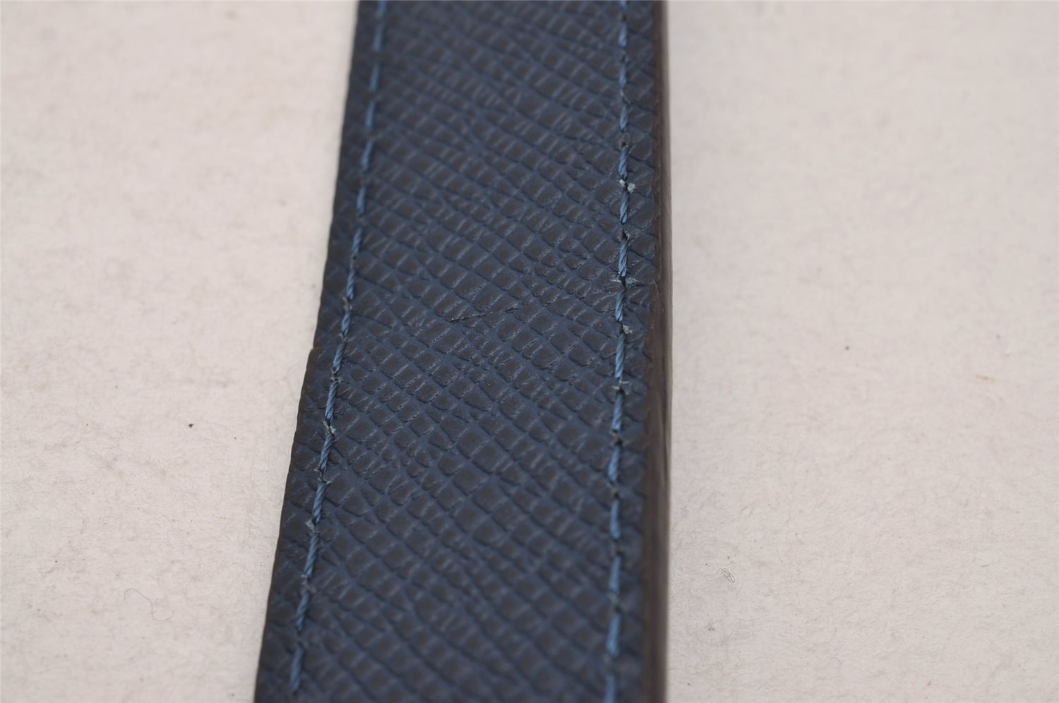 Authentic Louis Vuitton Leather Shoulder Strap Navy Blue 44.9-54.3