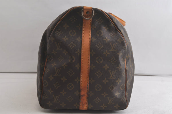 Authentic Louis Vuitton Monogram Keepall Bandouliere 60 M41412 Boston Bag 5356K