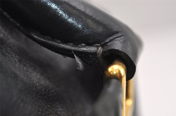 Authentic PRADA Vintage Leather Nappa 2Way Shoulder Tote Bag Black 5357J
