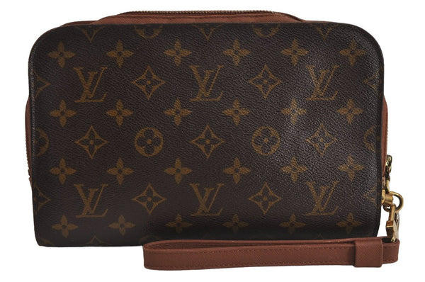 Authentic Louis Vuitton Monogram Orsay Clutch Hand Bag Purse M51790 LV 5358J