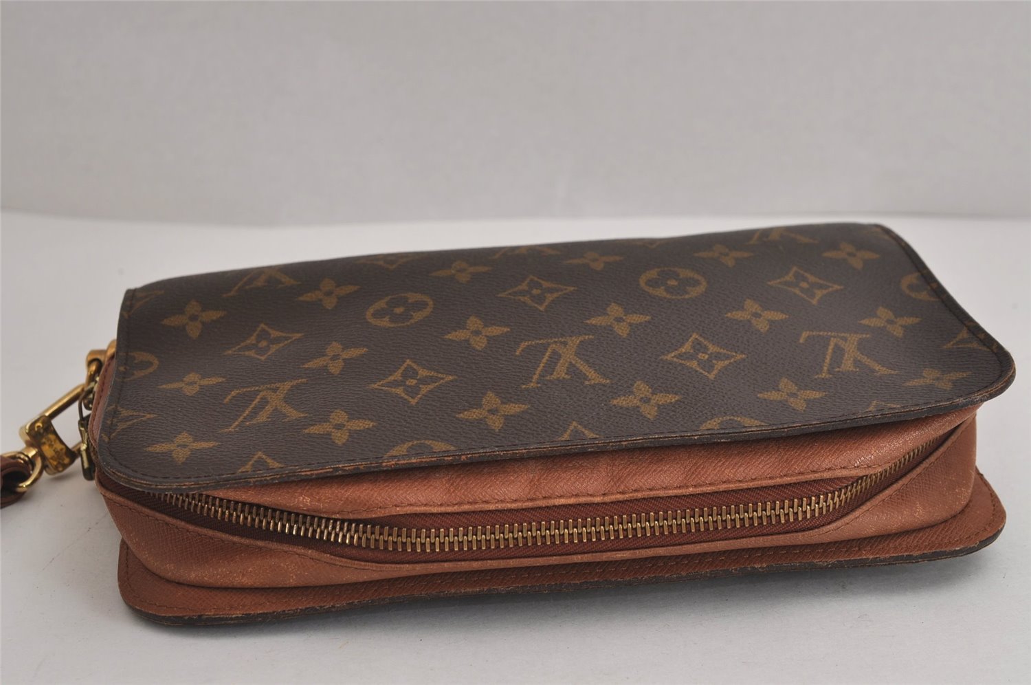 Authentic Louis Vuitton Monogram Orsay Clutch Hand Bag Purse M51790 LV 5358J