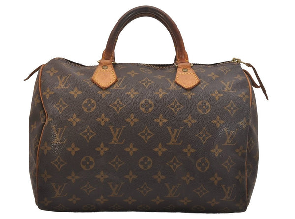 Authentic Louis Vuitton Monogram Speedy 30 Hand Boston Bag M41526 LV 5359J