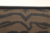 Authentic FENDI Zebra Pattern Hand Long Wallet Purse Canvas Leather Brown 5359K