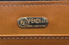 Authentic FENDI Zebra Pattern Hand Long Wallet Purse Canvas Leather Brown 5359K