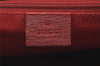 Authentic GUCCI Vintage Shoulder Tote Bag GG Canvas Leather 113017 Red 5360I