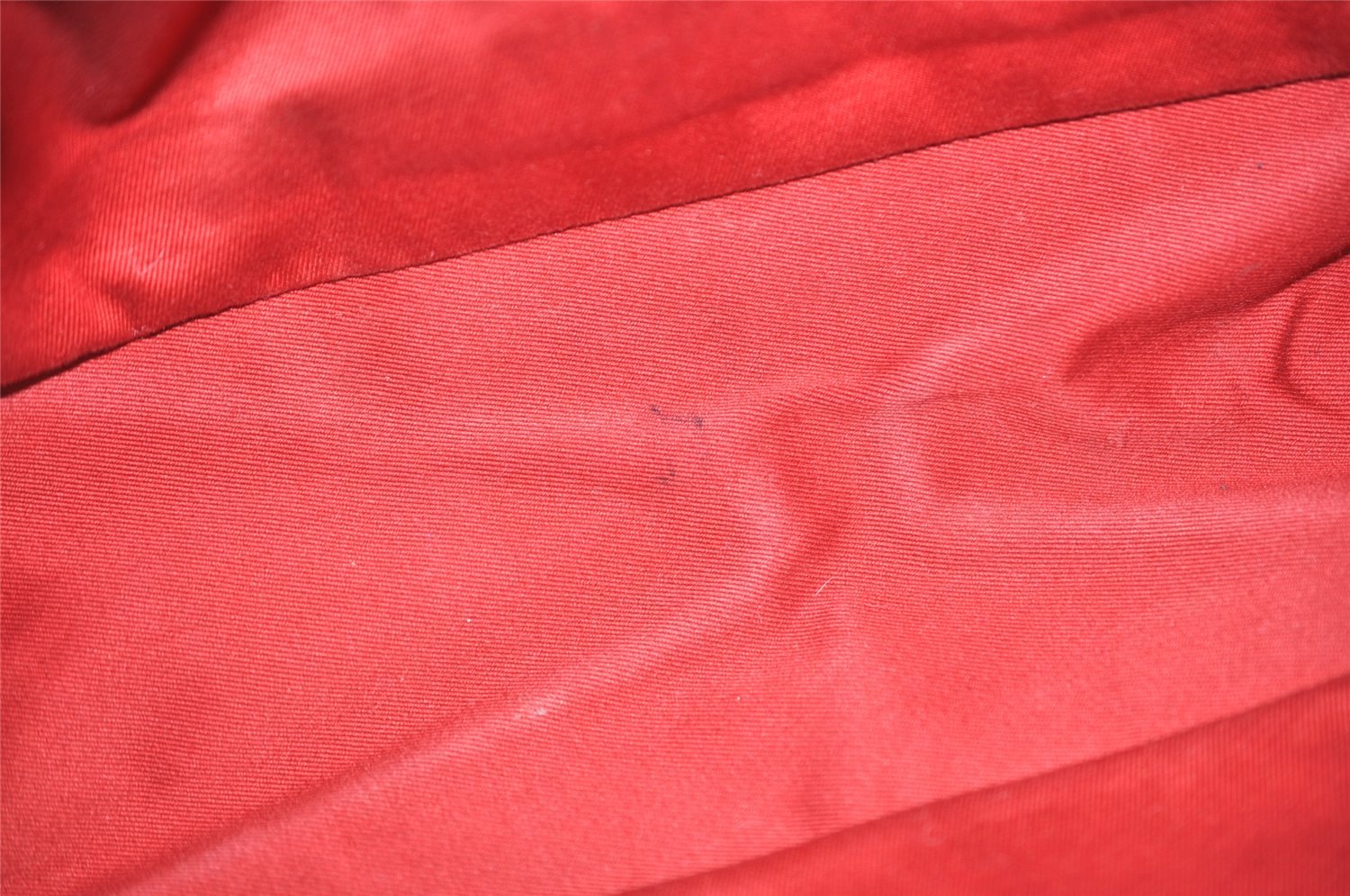 Authentic GUCCI Vintage Shoulder Tote Bag GG Canvas Leather 113017 Red 5360I