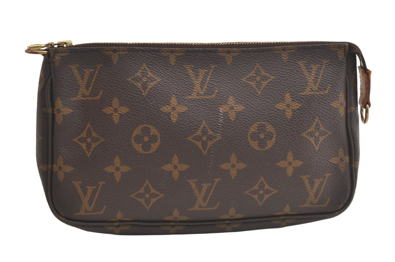 Authentic Louis Vuitton Monogram Pochette Accessoires Pouch M51980 LV 5360K