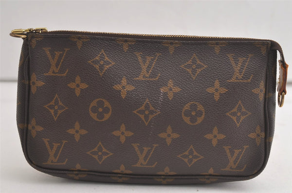 Authentic Louis Vuitton Monogram Pochette Accessoires Pouch M51980 LV 5360K