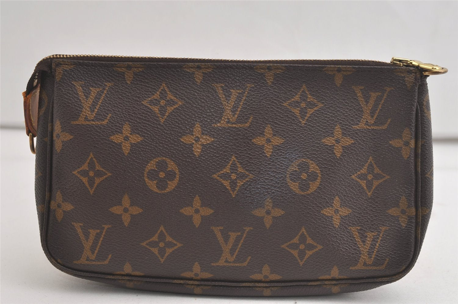 Authentic Louis Vuitton Monogram Pochette Accessoires Pouch M51980 LV 5360K
