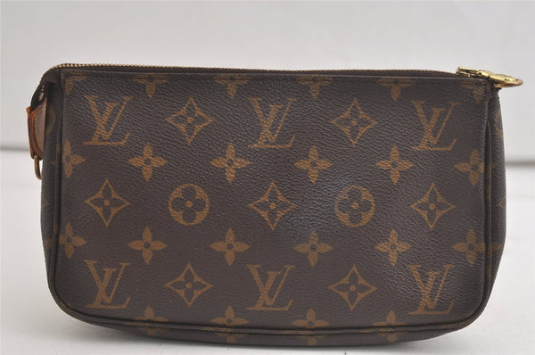 Authentic Louis Vuitton Monogram Pochette Accessoires Pouch M51980 LV 5360K