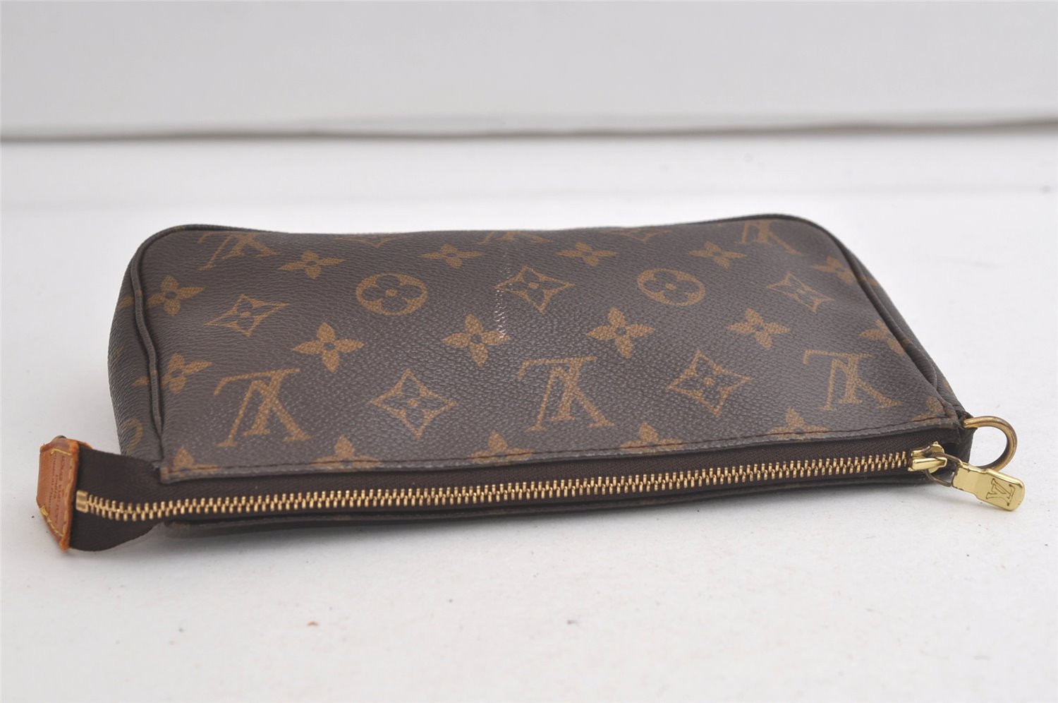 Authentic Louis Vuitton Monogram Pochette Accessoires Pouch M51980 LV 5360K